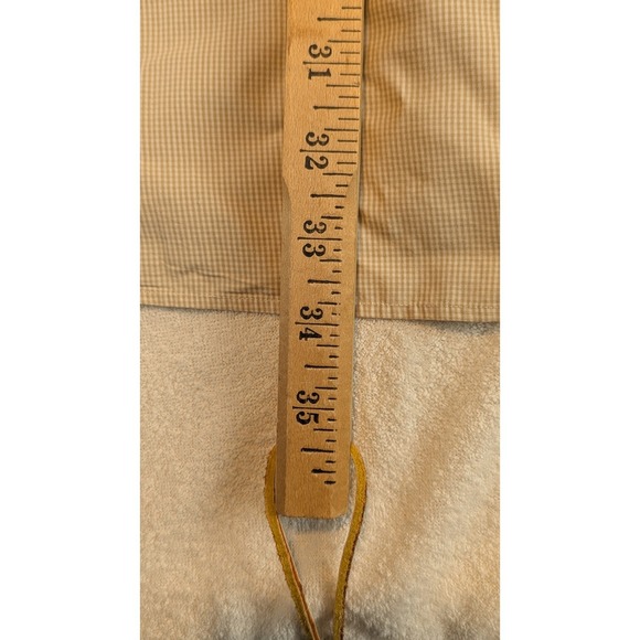 Ralph Lauren Mens Classic Fit Button Down Shirt Tan Stripe Pony Logo Long Sleeve - Picture 11 of 11